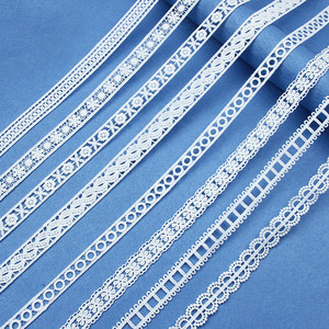 Factory <strong>Wholesale</strong> White Cotton Embroidered <strong>Lace</strong> Trim Ribbons <strong>Fabric</strong> for Craft Materials Clothes Home Decoration - Product Image 1