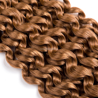 Extensions de tresses au crochet en fibre haute température de 18 pouces, effet vague d'eau, Passion Twist, double trame machine, en vrac, pour coiffage, douces