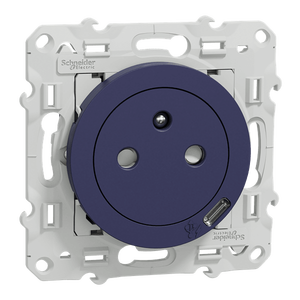 <span class=keywords><strong>Prise</strong></span> <span class=keywords><strong>USB</strong></span> Type C PLC S550089, avec interrupteur 16A, 250V, encastrable, blanc, bleu, série <span class=keywords><strong>Odace</strong></span> 2011 - Product Image 2