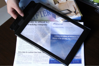 Loupe de signet en plastique PVC A4 pour la lecture des personnes âgées
