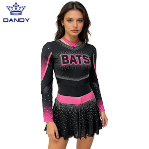 Customised Varsity <strong>Cheerleading</strong> Tops AB Rhinestones Allstars Cheer Outfits <strong>Sexy</strong> Professional Cheer Outfit <strong>Cheerleading</strong> Skirts - Product Image 1