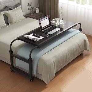 Factory Direct Wooden Computer <b>Desk</b> Double Desktop for Mobile Lifting Cross Bed & Nursing Table for Camp Bed & <b>Laptop</b> Users - Product Image 4