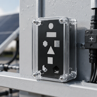 Boîtier de jonction étanche personnalisé IP67, boîtier électrique transparent série AG