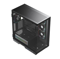 Boîtier d'ordinateur en verre trempé panoramique 2 pièces à dégagement rapide monté sur GPU horizontal et vertical de haute performance