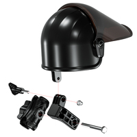 Support de téléphone pour moto et pare-soleil, fixation sur casque, combinaison étanche, protection UV, prévention de l'exposition au soleil et de la pluie pour une conduite en toute sécurité