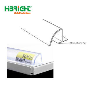 Tira de datos de estante de plástico adhesivo de PVC de supermercado y Soporte de etiquetas para expositores minoristas - Product Image 3