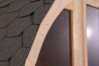 Smartmak Zedernholz Fasssauna Holz Trockendampf Traditionelle Sauna Outdoor Holzbeheizte Fasssauna