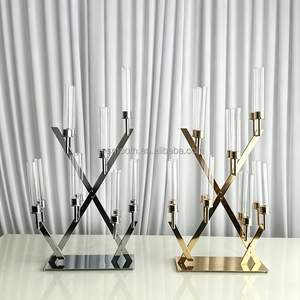 SMOOTH Wholesale Wedding Table Centerpiece Decoration Mental <strong>Gold</strong> <strong>Candle</strong> Holder <strong>Candle</strong> <strong>Stick</strong> for Wedding Table - Product Image 3