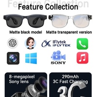 Lunettes Intelligentes AIMB-G2 : Photographie 8 Mégapixels, Traduction IA, Reconnaissance des Personnes, Enregistrement Vidéo 1200P, Stabilisation d'Image, Audio