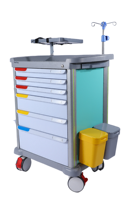 MT MEDICAL Meilleures ventes : Configuration de tiroirs modulaires de haute qualité, surface facile à nettoyer pour salle d'opération et zone d'anesthésie