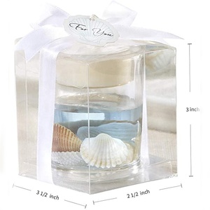 Clear Fayer Color Smokeless Ocean <strong>Valentines</strong> Scented Gel Wax Jelly <strong>Candle</strong> - Product Image 3
