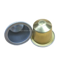 Capsules de café en aluminium vides de qualité alimentaire, personnalisées avec couvercle en aluminium pour l'emballage du café