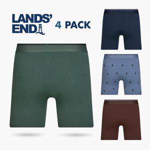 Boxers pour hommes FOXA, lot de 4, coton extensible, taille mi-haute, sous-vêtements respirants pour hommes - Product Image 4