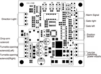 Placa de Control para Torniquete Trípode, Placa Madre PCB con Certificación CE, Mecanismo para Torniquete Trípode