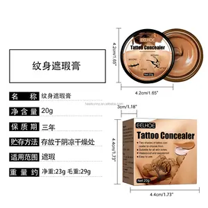 Concealer tato mencakup tato bekas luka, tato tidak terlihat pada bekas luka, concealer dua warna