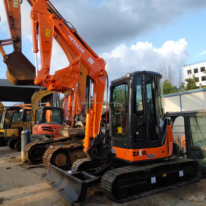 Mini-pelle Hitachi ZX50U Pompe hydraulique de boîte de vitesses de construction sur chenilles de 5 tonnes utilisée pour creuser un petit moteur de terrassement - Product Image 2