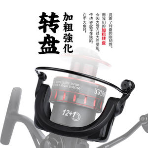 Moulinet de pêche spinning transfrontalier LS3000 en métal, à manivelle droite, pour leurres et leurres artificiels - Product Image 5