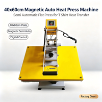 Nouvelle presse à chaud semi-automatique magnétique 40*60 pour sublimation, imprimante de transfert à plat pour l'impression de t-shirts et de vêtements 220V/110V