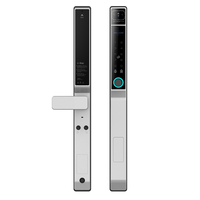 Serrure intelligente étanche Tuya à reconnaissance faciale et veineuse, verrouillage automatique, application TT, empreinte digitale, en aluminium mince pour portes