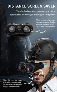กล้องส่องทางไกลอินฟราเรด3D VR กล้องส่องกลางคืน4K บันทึกวิดีโอความสว่าง7สปีดและซูม6X การ์ด TF คู่รองรับการดู3D ด้วย<span class=keywords><strong>ตา</strong></span>เปล่า - Product Image 3