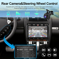 Pour Porsche Cayenne 2002-2010, autoradio Android 9 pouces, navigation GPS, WIFI 4G, Carplay sans fil, lecteur vidéo