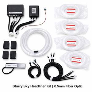 Luce Stellata per Auto con 1000 Stelle e 125 Meteore, Decorazione Universale per Cielo Stellato Romantico Notturno - Product Image 1