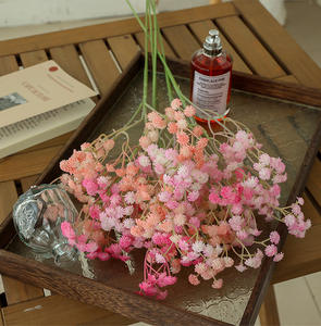 Flores Artificiales de Gypsophila de Alta Calidad, Tacto <span class=keywords><strong>Real</strong></span>, Blancas y Rosas, <span class=keywords><strong>Tamaño</strong></span> Grande, Suaves, Decoración con Flores de Baby Breath Artificiales - Product Image 6