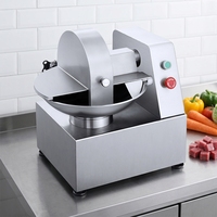 Multifunctionele komvormige snij- en hakmachine voor het hakken en malen van vlees, groenten en fruit