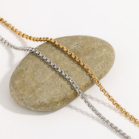 Collier délicat en acier inoxydable plaqué or 18 carats, résistant à l'eau et au ternissement, pour femmes, par MICCI