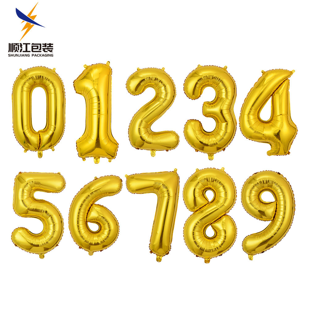 Wholesale 40 Inch Aluminum Foil Number Balloons Party Balloon Set with Number Balloons Best Party Accessories Supplier