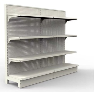 מדפי גונדולה מתכת קמעונאי מתכת מותאם אישית שחור - Product Image 3