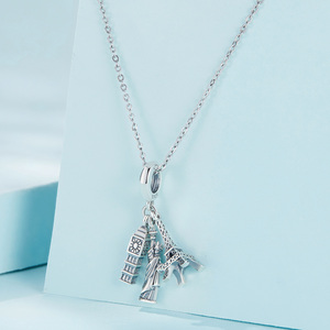 Vòng Đeo Tay Tự Làm Du Lịch Toàn Cầu Mặt Dây Chuyền Hình Tháp Eiffel Tượng Thần Tự Do Phụ Kiện Đính Cườm - Product Image 2