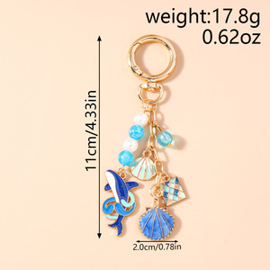Elegante Portachiavi a Forma di Conchiglia, Balena, Animale <span class=keywords><strong>Marino</strong></span> e Squalo - Product Image 6