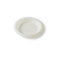 Assiette jetable ronde à 4 compartiments en amidon de maïs biodégradable