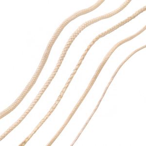 Cotton Rope <b>Cord</b> String for Shoes Bags Garments 2-4 mm Natural Color Round Drawstring <b>Braided</b> Rope Custom 5-10mm <b>Cord</b> - Product Image 1