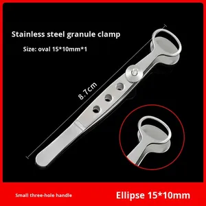 Penjepit Kista Kelopak Mata Ganda Manual dari Baja Tahan Karat untuk Bedah Oftalmik. - Product Image 2