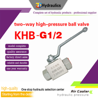 Vanne à bille en acier au carbone à trois voies haute vitesse et haute pression KHB 1/2 ou 3/4 pour machines de construction