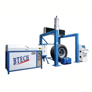 Machine de découpe de pneus OTR à jet d'eau haute pression CNC industrielle avec grande portée de coupe et alimentateur abrasif - Product Image 1