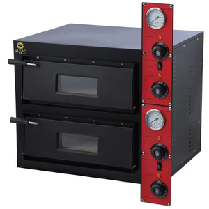 Four à Pizza électrique de luxe, couleur noire, pain de boulangerie mural Mobile à Double pont, grande taille, à vendre - Product Image 2