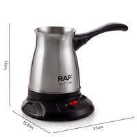 Cafetière RAF R.7506 500ml 600W, chauffage uniforme, bouton marche/arrêt lumineux, nettoyage facile, petite machine à café pour la maison, la cuisine, le petit-déjeuner