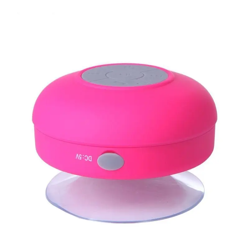 Venda por atacado de silicone à prova d' água sem fio mini chuveiro otário bluetooth speaker