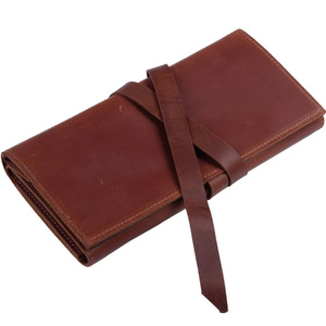 Cross-border best-selling ring and necklace multi-functional jewelry <b>bag</b>, simple and portable PU leather roll <b>bag</b> storage <b>bag</b>, - Product Image 5