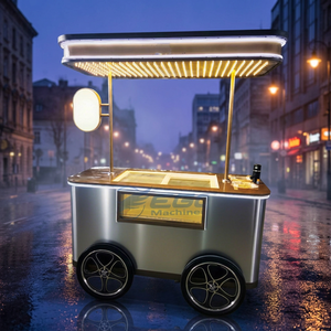 Mini Camión de Comida Móvil, de Acero, Eléctrico, Color Personalizado, Garantía de 12 Meses, Remolque para Venta de Hot Dogs y Helados - Product Image 1