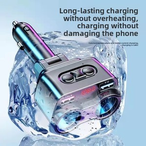 S2 <span class=keywords><strong>Chargeur</strong></span> de voiture à charge rapide 4-en-1 multifonction double USB tête de conversion One-on-Two <span class=keywords><strong>iPhone</strong></span> Flash Charge utilitaire pour véhicules - Product Image 6