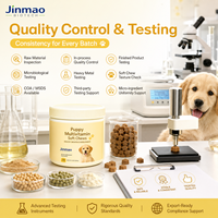 Friandises à mâcher souples pour chiots sans céréales, marque privée OEM, soutien des os et des articulations, formule de croissance haute puissance pour chiens jeunes de grande race