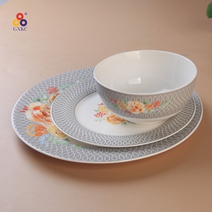 New Bone China 16 Cái Nổi Hoa Thiết Kế Bán Buôn <span class=keywords><strong>Dinner</strong></span> Sets - Product Image 5