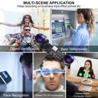 ELP kamera Mini resolusi 1080P 60fps, kamera perekam kecepatan tinggi 4MP sudut lebar lensa ganda M9 M12 Mount 3D VR industri USB Webcam