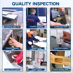 Massiver Stahl-Nachttisch mit Doppel-Alarmsystem, Fingerabdruckschloss und kabelloser Ladefunktion - Product Image 5