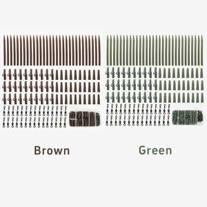 LUSHAZER Lot de 120 terminaux de pêche à la carpe à changement rapide émerillons queue <span class=keywords><strong>tube</strong></span> en caoutchouc manches anti-enchevêtrement kit de plates-formes de carpe - Product Image 4