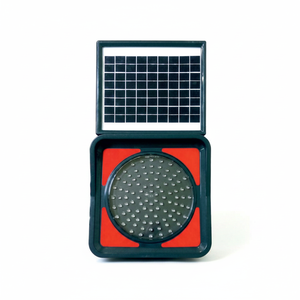 Luz Intermitente LED Roja de Advertencia de Tráfico, Alimentada por Energía Solar - Product Image 2